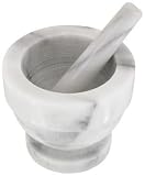 Polished White Lg. Mortar & Pestle