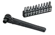 Offset Screwdriver Ratchet with Bit - 11 Piece