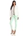 Anne Klein Women's One Button Blazer, White, 12