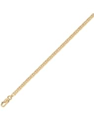 14K Solid Yellow Gold Valentino Star DC Bracelet 3.6mm (9/64 in.) - 7 in.
