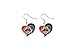 NCAA Ohio State Buckeyes Swirl Heart Earrings