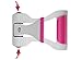 SIME-ON: Phone and Tablet Stand, Desk Holder Compatible with iPhone, iPad (Mini), Samsung Devices, Universal, Portable, Adjustable Multi-Angle - Pink