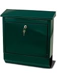 Foyle - Large Capacity Green Steel Postbox with Integrated Newspaper Holder Mailbox Letterbox