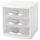 Sterilite 2023 Large Countertop Drawers, White