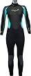 Ladies Size 14 (L) Blue Full Length Wetsuit. 3mm Neoprene, Wind Proof Panel front & back.