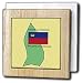 777images Flags and Maps - Map and Flag of Liechtenstein with the Principality of Liechtenstein printed in English and German - Tile Napkin Holders