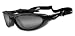 Wiley X Blink Motorcycle riding sunglasses - Grey light adjusting lens/Metallic black frame Image