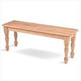 International Concepts BE-47 Farmhouse Bench, Unfinished International Concepts BE-47 Farmhouse Bench, Unfinished