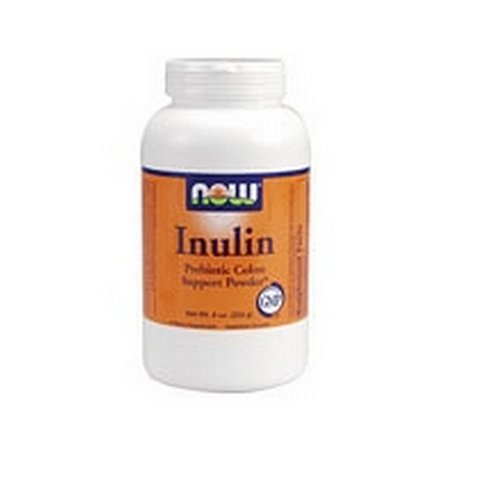 NOW Foods Inulin Prebiotic Fos, 8 Ounces (Pack of 2)