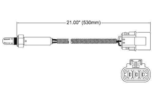 Walker 250-23510 Three Wire Oxygen Sensor