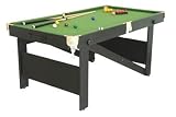 Enlarge toy image: Snooker Tables 6ft Rolling Folding Lay Flat Snooker & Pool Table - RS-6AG -