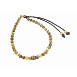 Jasper Stardust Bead Bracelet with Pave Diamond Bead by Catherine Michiels