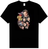 Star Trek THE CLASSIC CREW Retro Classic Adult Black T-shirt
