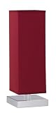 Trio-Leuchten 5914011-10 Tischleuchte Touch ME 1xE14 max. 60W Nickel matt Stoffschirm Rot