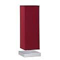 Trio-Leuchten 5914011-10 Tischleuchte Touch ME 1xE14 max. 60W Nickel matt Stoffschirm Rot