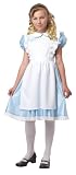 California Costumes Girls Tween Alice Costume,Blue/White,X-Large