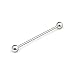 Ruifan Lot of 5 Industrial Barbell Earring Stainless Steel 14 Gauge Cartilage Earring Body Piercing 1 5/8 Inch(40mm)
