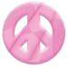 MEYOTO 5.5" Peace in Pink Car Magnet