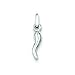Sterling Silver Italian Horn Charm