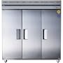 Everest Refrigeration ESF-3 Deluxe 69 cu ft 3 Solid Door Reach-In Commercial Freezer