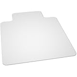 ES Robbins EverLife 45-Inch by 53-Inch Multitask Series Hard Floor with Lip Vinyl Chair Mat, Clear
