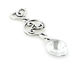Jewelry : Sterling Silver Celtic Knot Triad Heart Salt Spoon