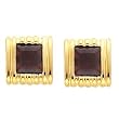 14K Yellow Gold Mozambique Garnet Earrings