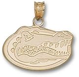 Florida Gators Gator Head 1/2 Charm - 14KT Gold Jewelry