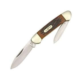 Buck Knives 389A Canoe Pocket Knife with Amber Bone Handles by Buck Knives