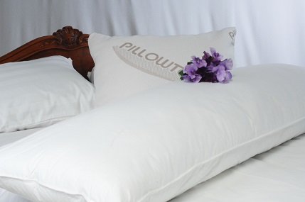 Pillowtex White Goose Feather And Down Body Pillows 20 X 72 O