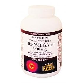 Natural Factors Ultra Rxomega-3 with Vitamin D3 1000 Iu, 150 Softgels