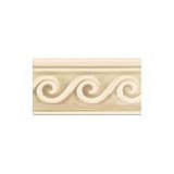 Adex USA Hampton Listello Waves 3 x 6 Sand Ceramic Tile & Stone