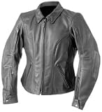 Firstgear Babe Leather Ladies Motorcycle Jacket Black M