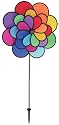 In The Breeze ITB-2830 24-Petal Triple Wheel Flower Garden Spinner