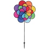 In The Breeze 24-Petal Triple Wheel Flower Garden Spinner