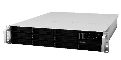 Synology RackStation 10-Bay (Diskless) 2U NAS Rackmount Network Attached Storage RS2211+ (Silver/Black)