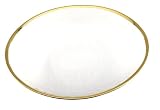 Arda Gilt 12-Inch By 10-Inch Medium Oval Plate, Gold, Set of 4