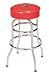 Double Rung Chrome Bar Stool Texas Tech