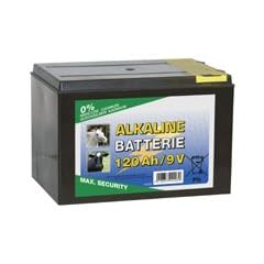 Trockenbatterie Alkaline 9 Volt 120 Ah f�r Weidezaunger�te