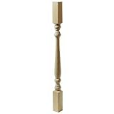 BW Creative Wood HE5090024W Hemlock Colonial Spindle (Pack of 2)