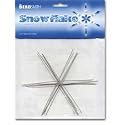 Metal Wire Snowflake Forms - Fun Craft Beading Project 4 1/2 Inches