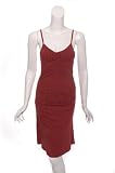 PUELLA Red Ruched Side V Neck Slip Dress