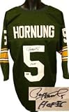 Paul Hornung Signed Green Bay Packers Green Prostyle Jersey - HOF 86