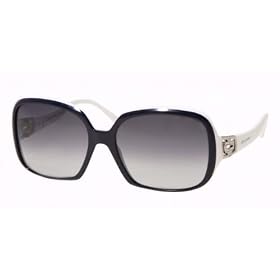 BVLGARI BV 8020 B 896 8G DARK BLUE WHITE GRAY GRADIENT RHINESTONES PLASTIC SUNGLASSES