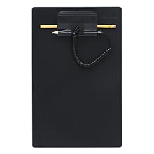 MMF Industries Clipboard with Wedgy Pen, 8.5 x 11 Inches, Black (258470004)