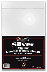  25 Silver Age Silver Comic Book Mylar Bags 4 Mil