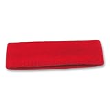 100% Terry Cloth Youth Headbands (More Colors Available), Red