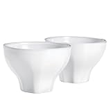 Tyler Florence by Mikasa Rustic White 'Baroque' Latte Bowl 5 Inches, Set of 2