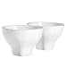 Tyler Florence by Mikasa Rustic White 'Baroque' Latte Bowl 5 Inches, Set of 2