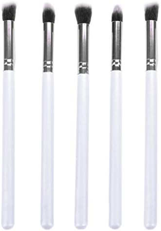 Happylife12 Professional 5pc Makeup Brushes Set for Smoky Eyes (White)